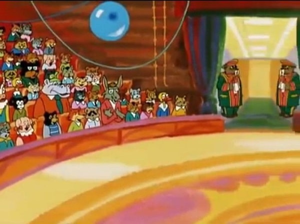 13. А вот они уже в цирке...: