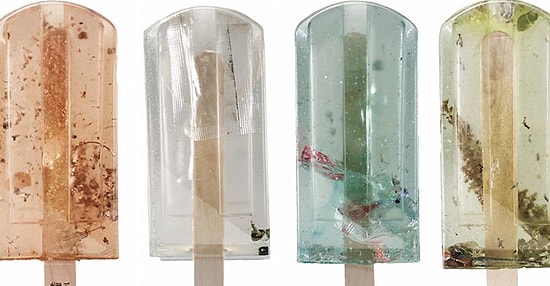 Студенты-дизайнеры создали "Грязный лёд", чтобы показать ситуацию с загрязнением воды на нашей планете