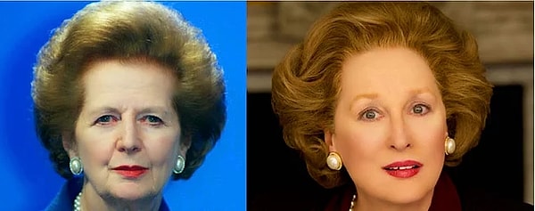 2. Маргарет Тэтчер (Мэрил Стрип в "Железная леди")