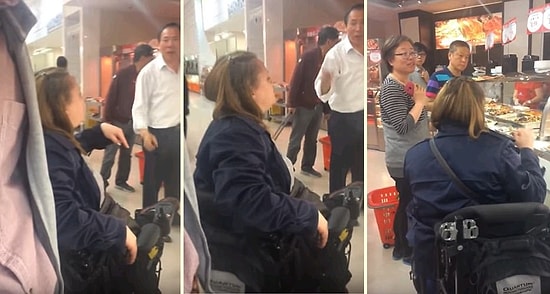 Kanada'da Irkçı Kadın, İngilizce Bilmeyen Çinli Adamı Azarladı