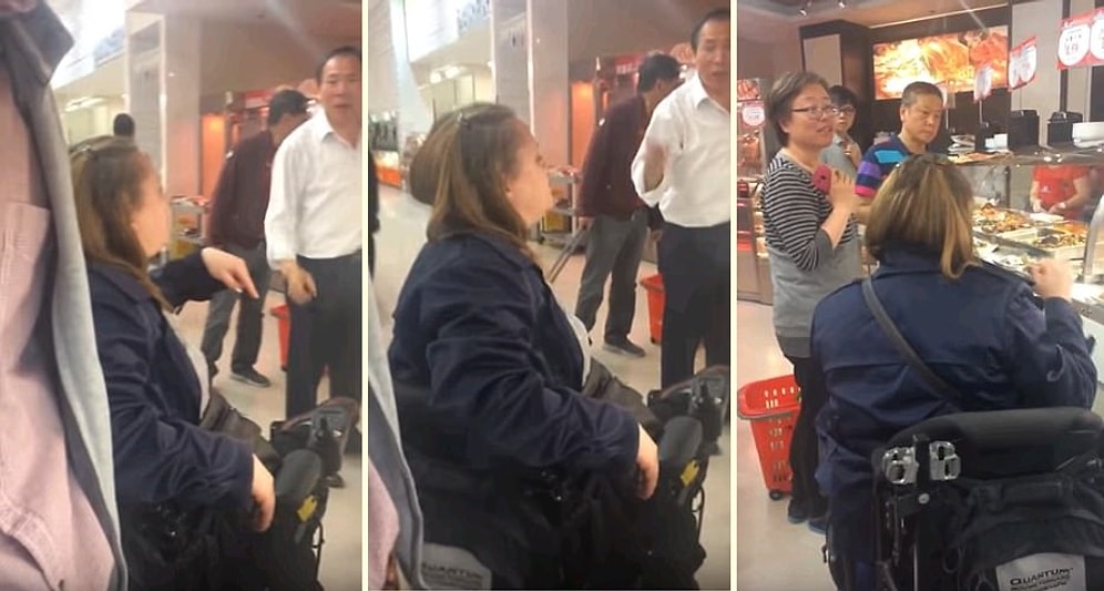 Kanada'da Irkçı Kadın, İngilizce Bilmeyen Çinli Adamı Azarladı