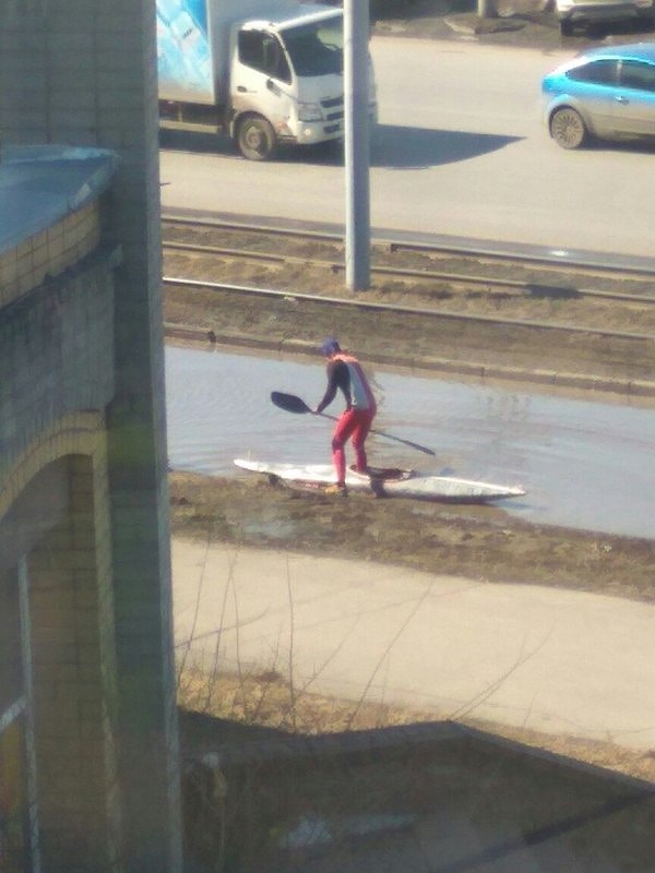 19. Когда лёд на реке еще не растаял, а тренироваться уже хочется...