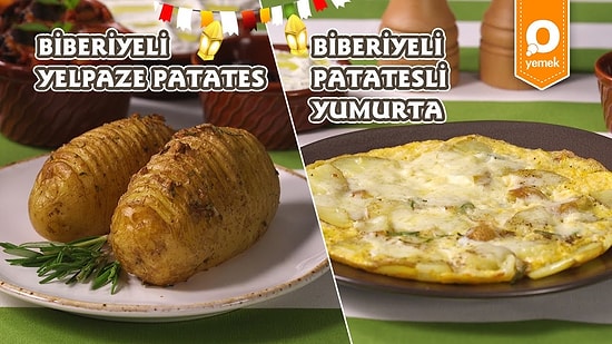 İftar ve Sahuru Düşünmeye Son! Biberiyeli Yelpaze Patates ve Biberiyeli Patatesli Omlet Nasıl Yapılır?