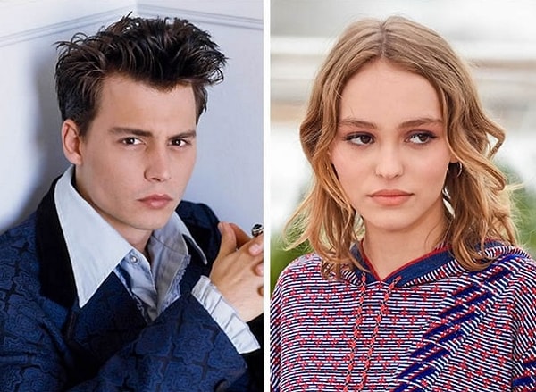 1. Джонни Депп и Лили-Роуз Мелоди Депп