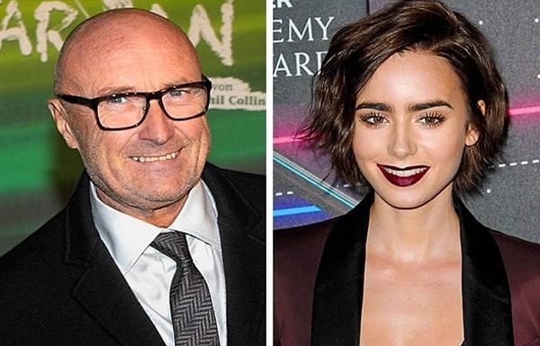 6. Фил Коллинз и Лили Коллинз