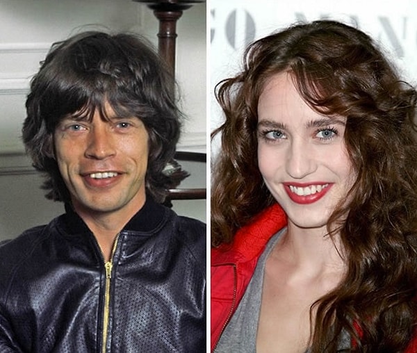 9. Мик Джаггер и Элизабет Джаггер