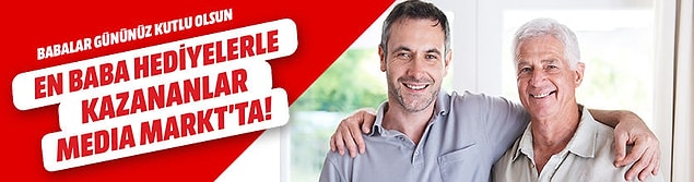 Bu kadar öneriden sonra hala babanıza hangi hediyeyi alacağınıza karar veremediniz mi? O zaman MediaMarkt'ın hediye bulucusu ile babanıza alacağınız son teknoloji hediyeyi bulmak için hemen tıklayın!