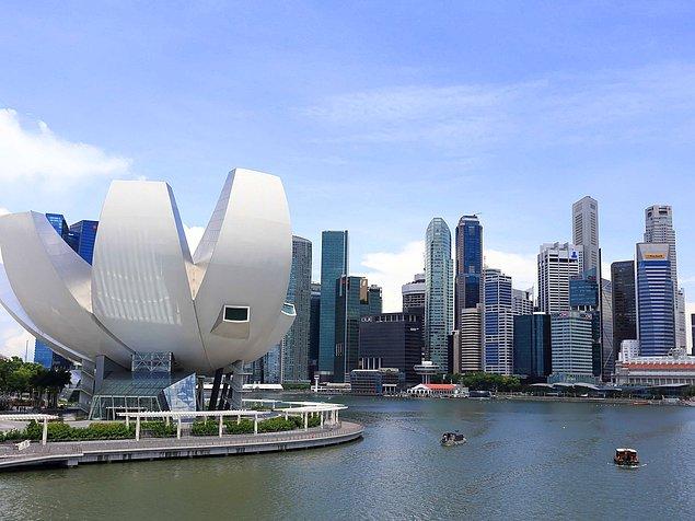 6. Singapur'da 5,283 bina ve 710 kilometrekarelik alan bulunuyor.