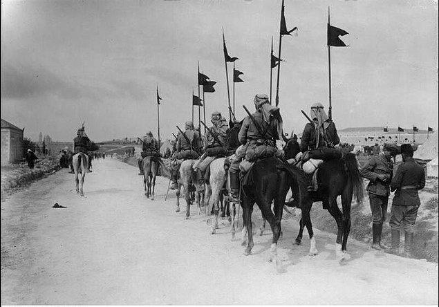 2. Türk süvari birliği Filistin'de... Yıl, 1917