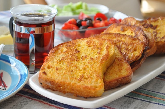 5. Bizim için yumurtalı ekmeğin sabahı akşamı yok!