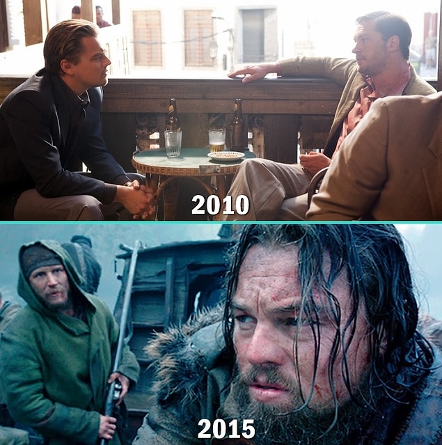 10. Leonardo DiCaprio & Tom Hardy