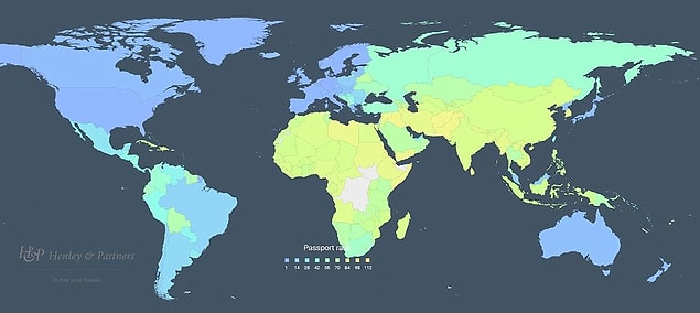 Biraz karşılaştırma yapmak gerekirse, İngiliz pasaportu ile 173 ülkeye vizesiz gidilebiliyor. Almanya, en güçlü pasaporta sahip. 176 ülkeye vizesiz gidilebiliyor.