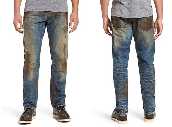13. "Грязные" джинсы