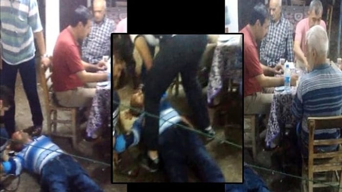 Kıraathanede Bayılan Adama Sağlık Ekipleri Müdahale Ederken Arkadaşları Okey Oynadı