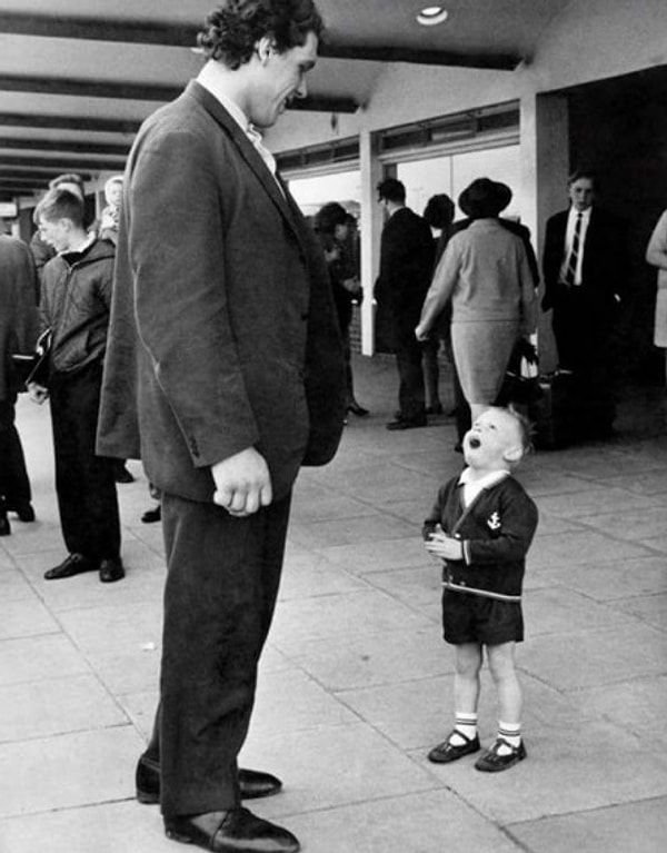 13. Юный фанат встретил Андре Гиганта, середина 1980-х