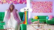Dünyanın Tüm Pastel Renklerini Kullanarak Kendi Elleriyle Bir 'Unicorn' Evi Yaratan Kadın