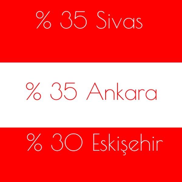 %35 Sivas %35 Ankara %30 Eskişehir!
