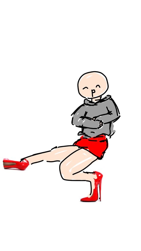 9. А ещё предлагали разные позы типа этой: