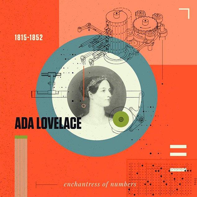 2. Dünyanın ilk bilgisayar programcısı Ada Lovelace.