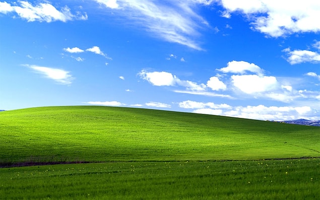 Karşılaştırabilmeniz için buradaki Windows XP duvar kağıdı.
