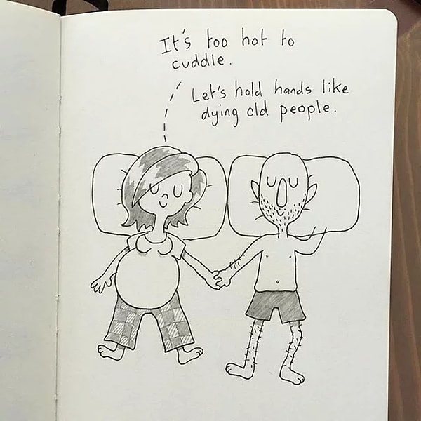 2. Жарковато для объятий.