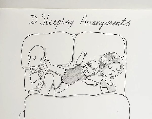 8. Любимая поза для сна нашей дочки.