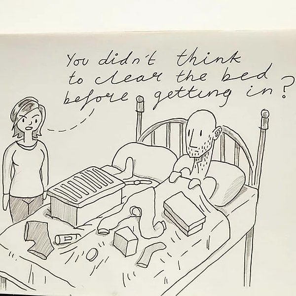 16. Ты не хотел бы прибрать кровать перед тем как лечь?