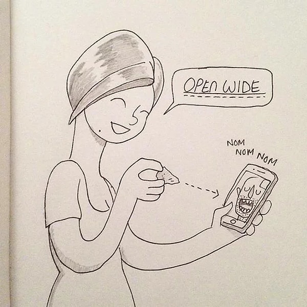 21. Открой рот пошире.