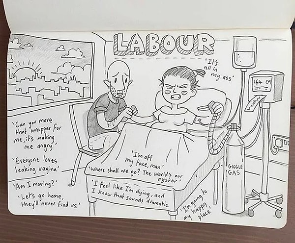 22. Картинка про 30-часовые роды.