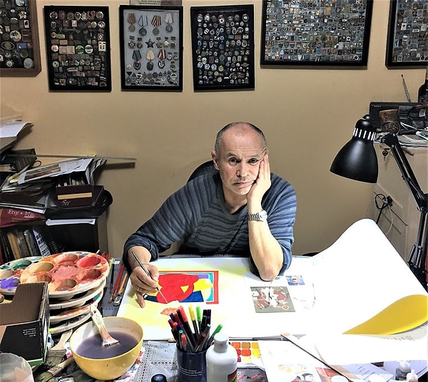 Фаррух работает над иллюстрациями для книги