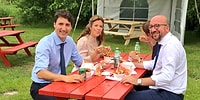 Bir Öğle Yemeğinden 'Mütevazı' Fotoğraf: Kanada Başbakanı Trudeau, Belçika Başbakanı Michel'i Ağırladı