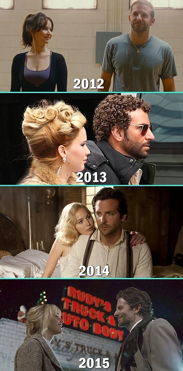 3. Дженифер Лоуренс и Брэдли Купер