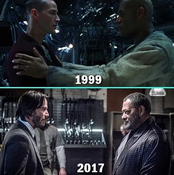 22. Киану Ривз и Лоуренс Фишборн