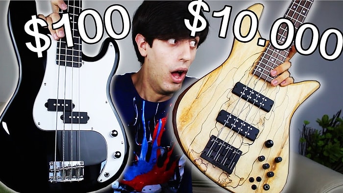 Mükemmel Karşılaştırma: 100, 700 ve 10.000 Dolarlık Bas Gitarlardan Hangisi Size Göre?