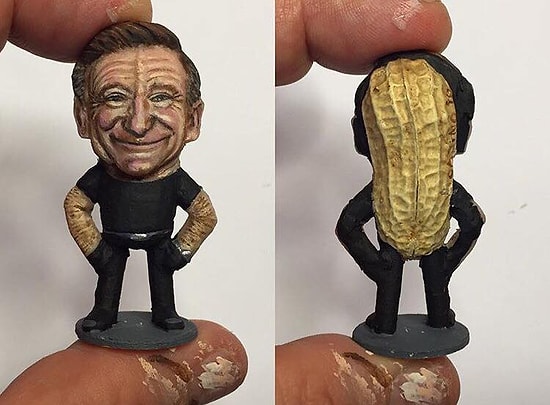 Kabuklu Yer Fıstığından Minik Figürler ve Heykeller Yapan Sanatçıdan 20 Enfes Çalışma