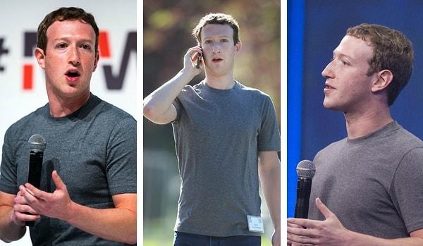 4. Mark Zuckerberg'in gri tişörtleri
