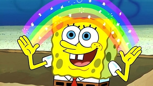 Sponge Bob'ın ne kadar minnoş olduğu konusunda hemfikiriz. 🤗