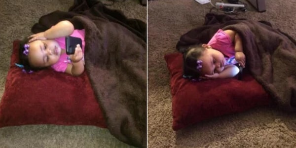 3. То чувство, когда нужно идти спать, но вы никак не можете оторваться от телефона. 😒