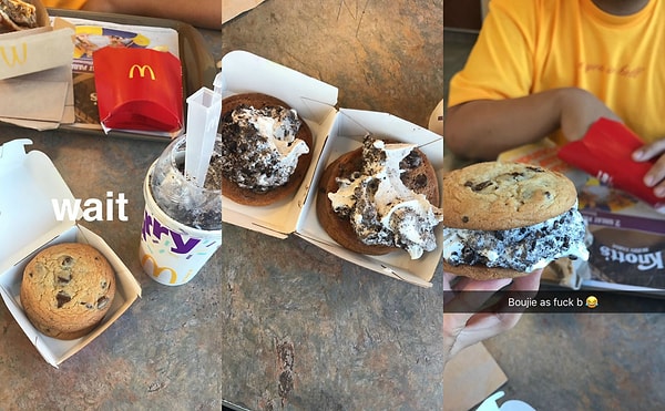 12. Представляем вашему вниманию новый МакСэндвич (МакФлури + маффин):