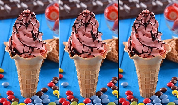 5. Какое мороженое отличается на этом коллаже?