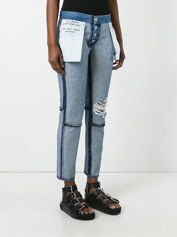 2. Модный протест в виде нарочито торчащих карманов! Что скажете? Впервые такую модель предложил независимый fashion-лейбл Unravel Project.