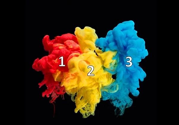 3. 1 ve 3 numaradaki renkleri karıştırırsak hangi rengi elde ederiz?