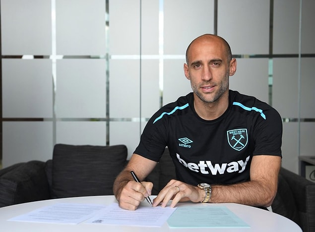 110. Pablo Zabaleta ➡️ West Ham United