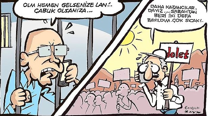 Uykusuz'un 'Adalet Yürüyüşü' Karikatürü Tepkilerin Odağında