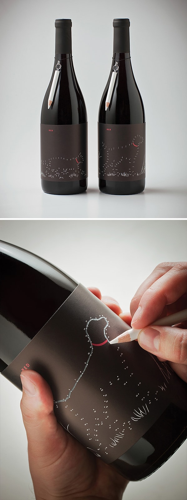 5. Бутылка вина с игрой на упаковке