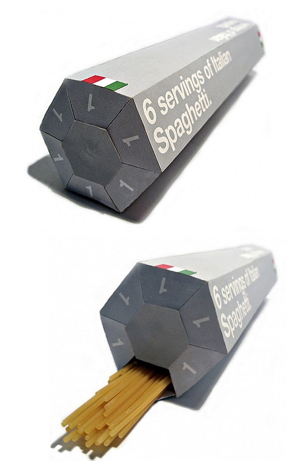 21. Итальянские спагетти, которые разбиты на индивидуальные порции