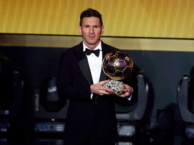 2. 5 kereyle Ballon d’Or ödülünü en çok kazanan futbolcu
