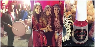 Burak Özçivit Davul Çaldı Fahriye Evcen Oynadı! Birbirinden Renkli Görüntüleriyle Fahriye'nin Kınası!