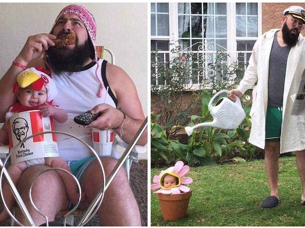 Bir Yaşındaki Kızı ile Çektiği Sıcacık Fotoğraflarla İnternet Fenomeni Olan Babadan 12 Çalışma