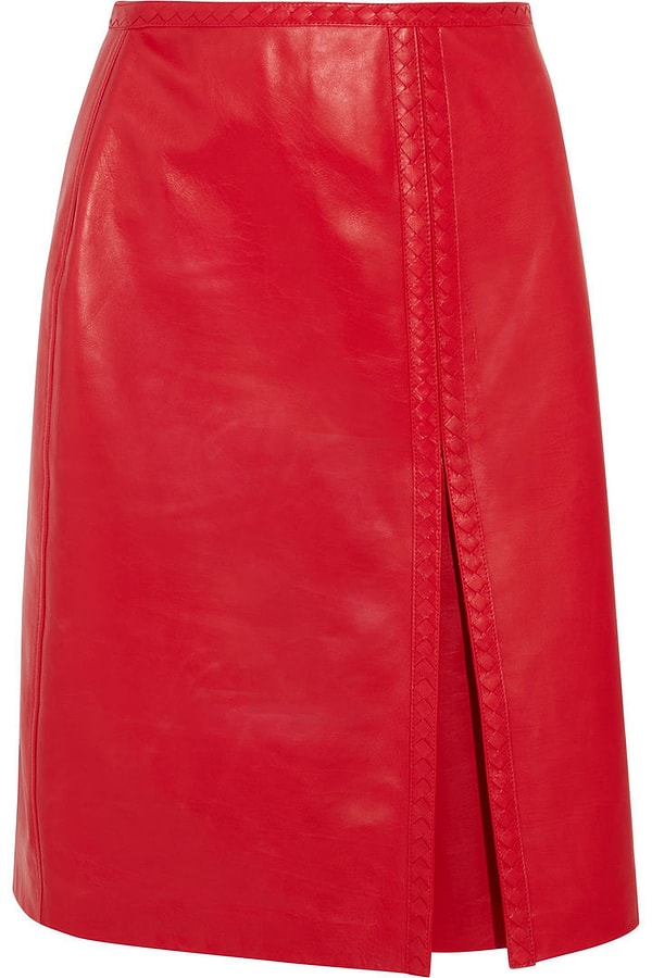 1. Кожаная юбка